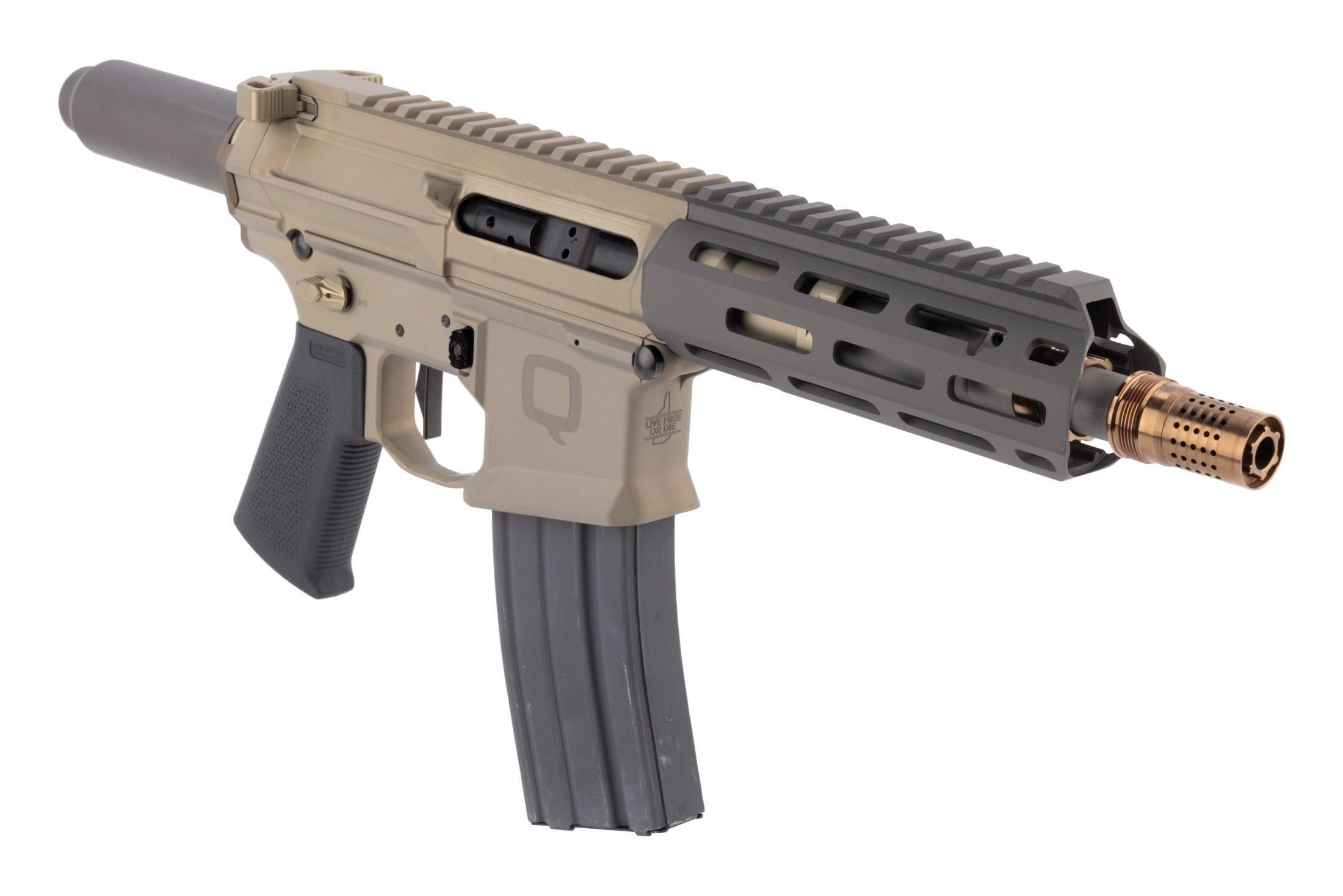 Q Honey Badger Pistol 300 Blackout - FDE - 7"